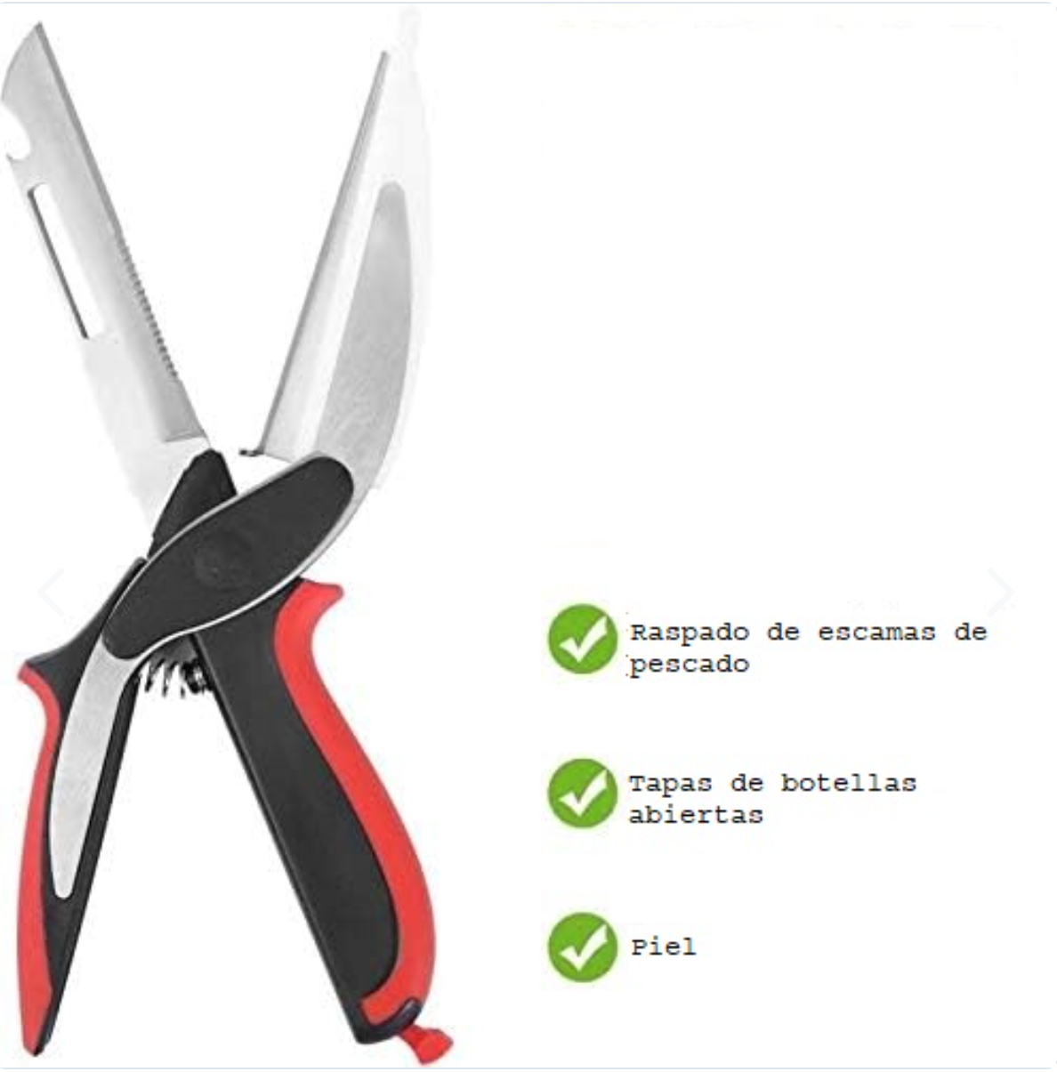 Tijera Pelador Cortador De Verduras 6 en 1